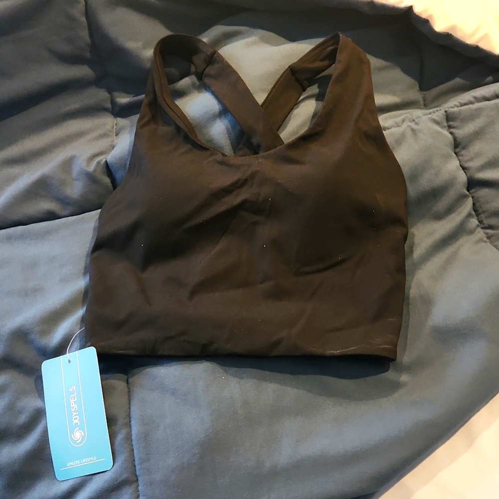 Women's black Joyspels sports bra,  size XS
